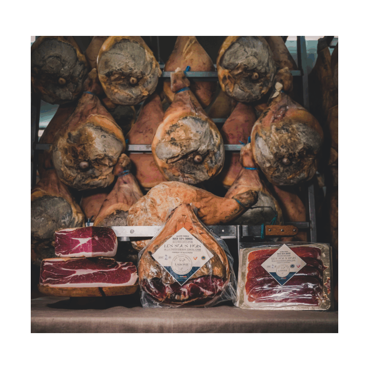 Jambon sec de porc fermier 14-16 mois