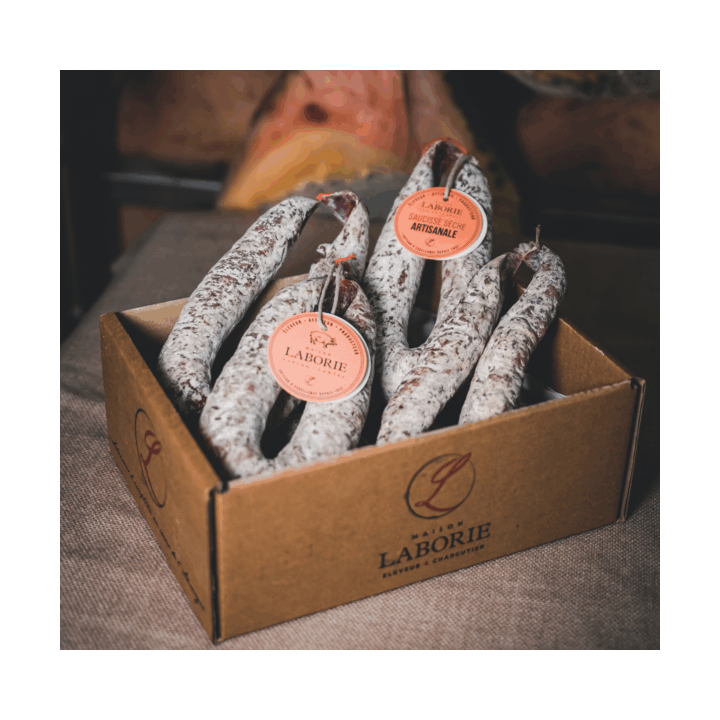 Boite de saucisse sèche artisanale